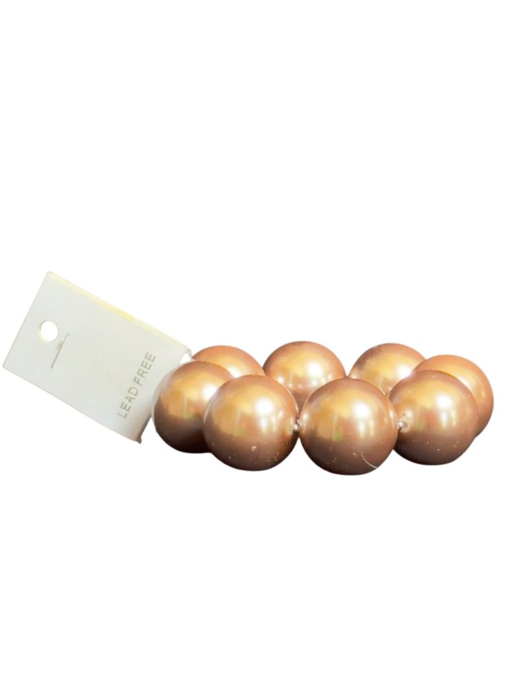 Bronze Copper Pearl Bead Bracelet | Classic Glam Statement Jewelry